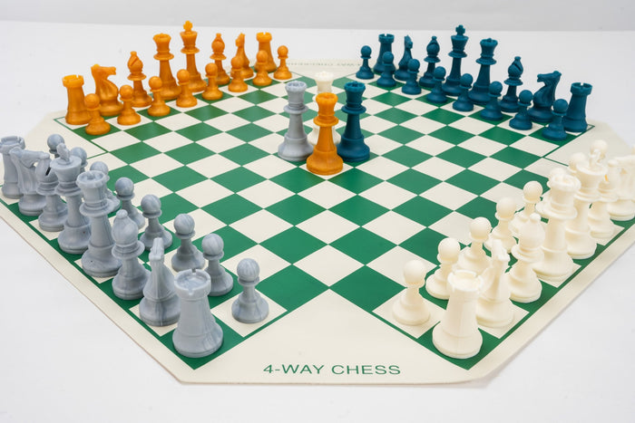 Large 4 Player Silicone Chess Set - Choose Your Colors! - Chess Set - Chess-House