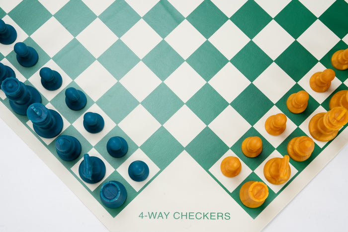 Large 4 Player Silicone Chess Set - Choose Your Colors! - Chess Set - Chess-House