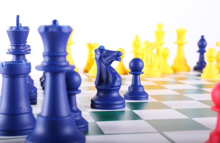 Large 4 Player Silicone Chess Set - Choose Your Colors! - Chess Set - Chess-House
