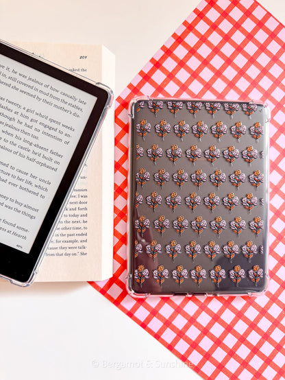 Lavender and Orange Letters Kindle Case