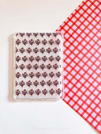 Lavender and Orange Letters Kindle Case