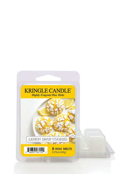 Kringle Candle Lemon Drop Cookies wax melt packaging on a white background