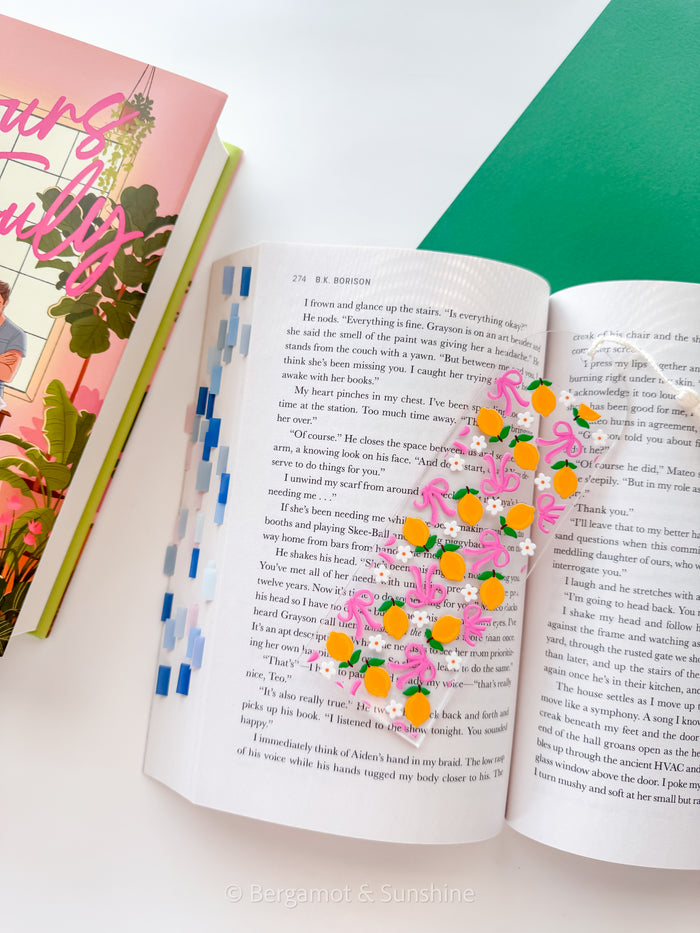Lemons and Bows Kindle Case and/or Bookmark [Combined Listing]
