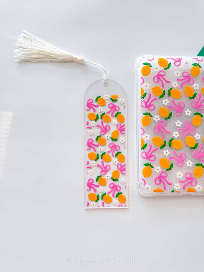 Lemons and Bows Kindle Case and/or Bookmark [Combined Listing]