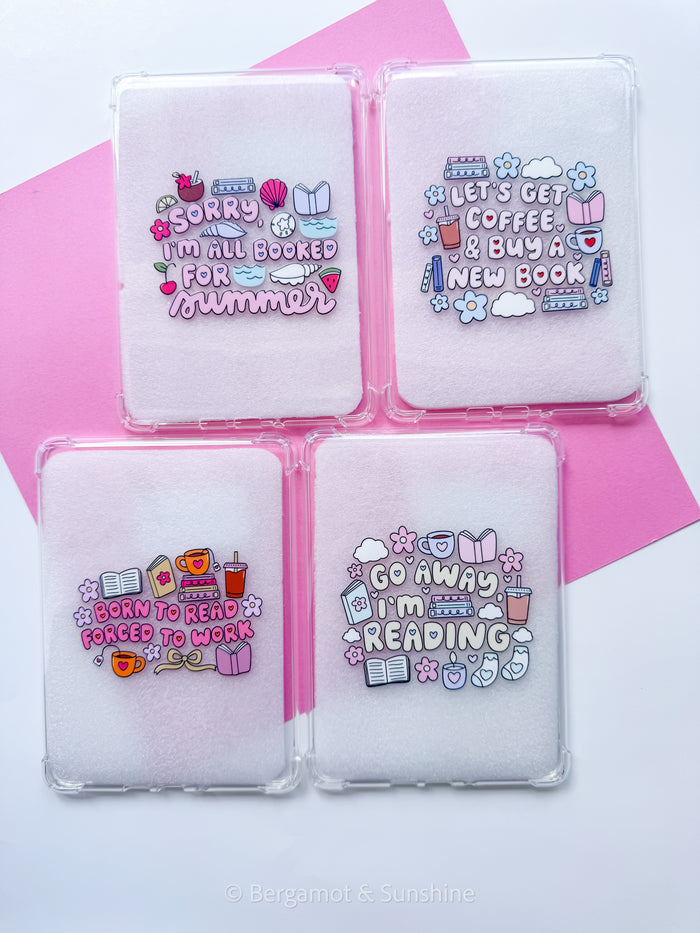 Lets Get Coffee & Buy a New Book E Reader Case
