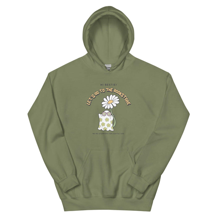 Let's Go to the Bookstore Hoodie - The Bean Workshop - bookstore, Halloween, hoodie