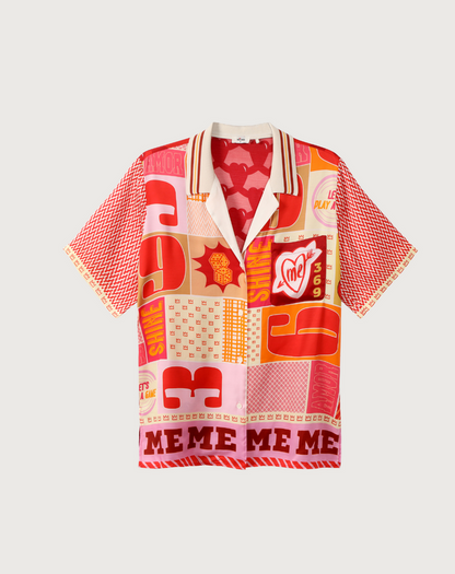 Lilian Knit Collar Lucky Me Shirt