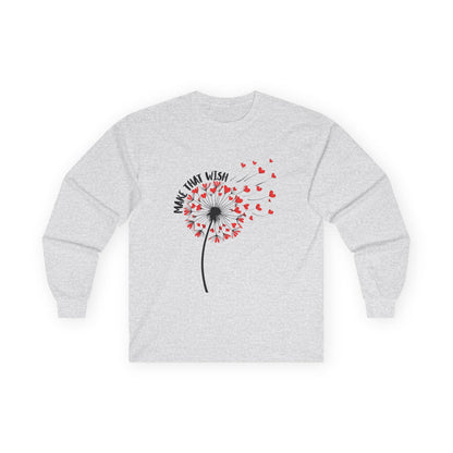 Long Sleeve Tee — Dandelion Make That Wish - New Fun Tee