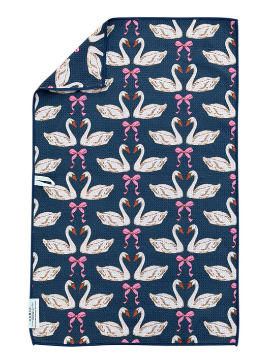 Crae.Home 17x27 in / Navy Blue / Hand Towel Love Birds: Double-Sided Hand Towel