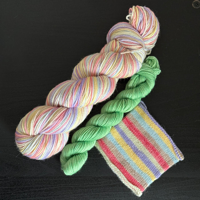 Love Is Love - Valentine's Day 2026 Self Striping Sock Set & Solo Skeins - Self Striping Merino Nylon Sock