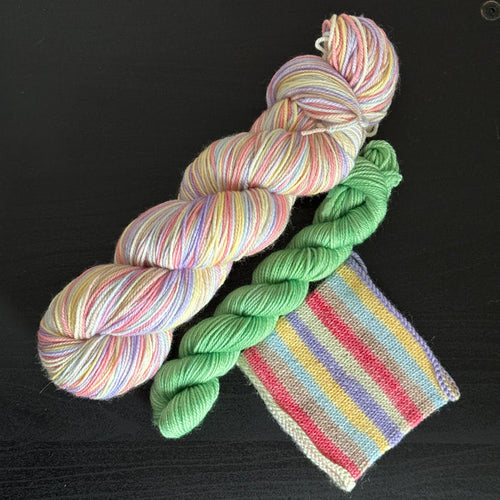 Love Is Love - Valentine's Day 2026 Self Striping Sock Set & Solo Skeins - Self Striping Merino Nylon Sock