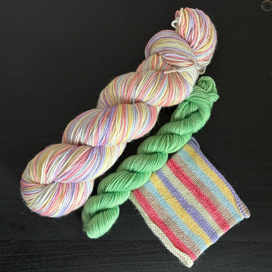 Love Is Love - Valentine's Day 2026 Self Striping Sock Set & Solo Skeins - Self Striping Merino Nylon Sock