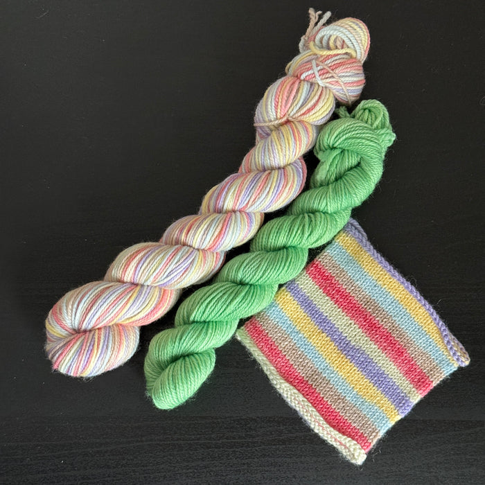 Love Is Love - Valentine's Day 2026 Self Striping Sock Set & Solo Skeins - Self Striping Merino Nylon Sock