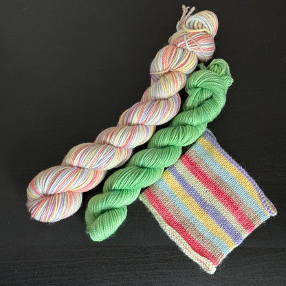 Love Is Love - Valentine's Day 2026 Self Striping Sock Set & Solo Skeins - Self Striping Merino Nylon Sock