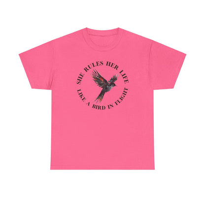 Lyrics Empowering Women's Quote Tee - "She Rules Her Life"