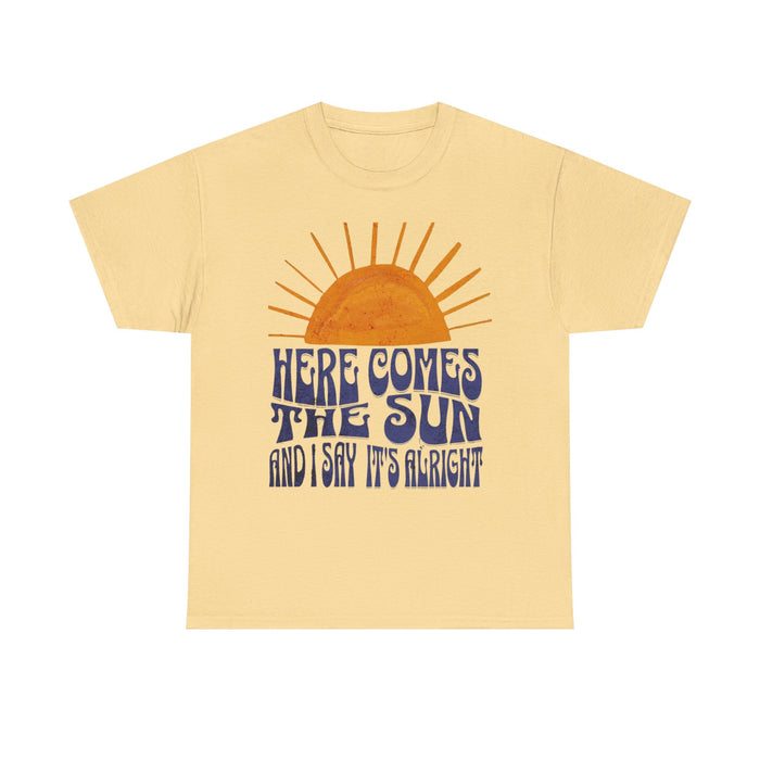 Lyrics 'Here Comes the Sun' Graphic T-Shirt