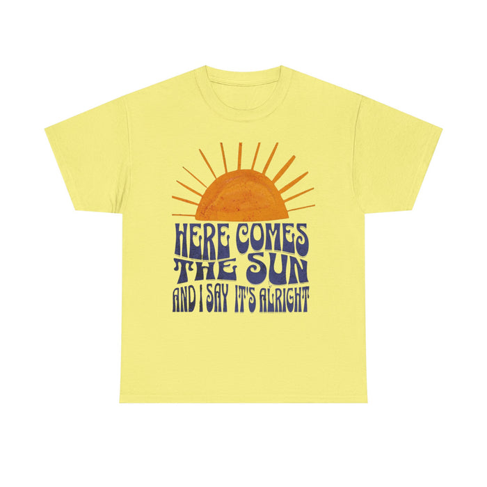 Lyrics 'Here Comes the Sun' Graphic T-Shirt