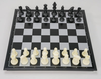Magnetic Folding Travel Chess & Checker Set - Medium - Chess Set - Chess-House