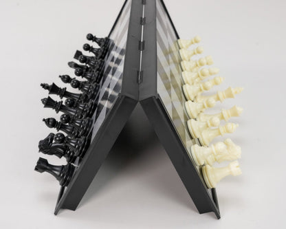 Magnetic Folding Travel Chess & Checker Set - Medium - Chess Set - Chess-House