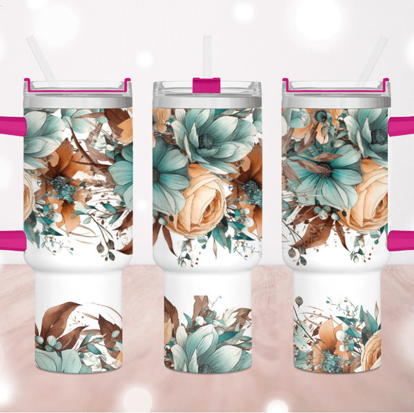 Majestic Floral 40 oz. Tumbler
