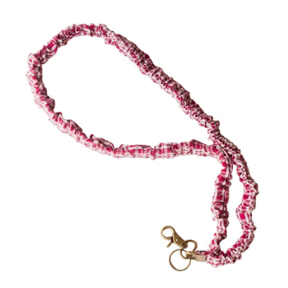 Shop Andi Maroon Checked Lanyard