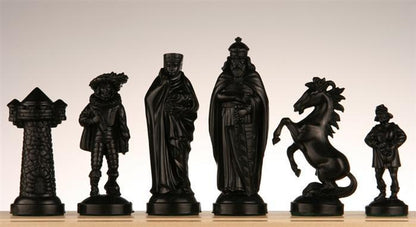 Medieval Chess Pieces - Olive & Black - Piece - Chess-House