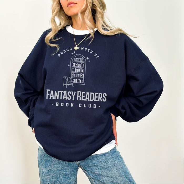 Member of Fantasy Readers Book Club Sweatshirt - The Bean Workshop - bookish, fantasy readers book club, read everyday, sweater, sweatshirt