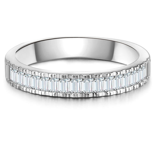 Memoirering Zirkonia silber