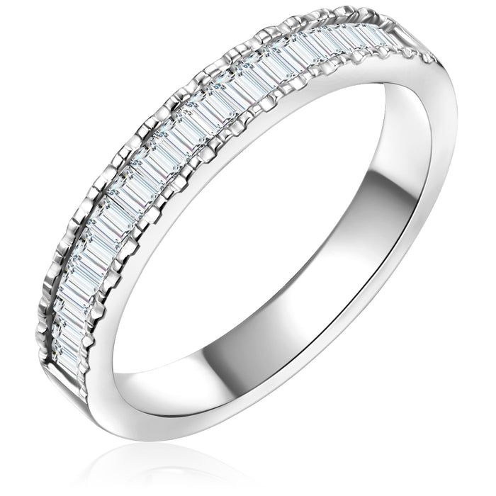 Memoirering Zirkonia silber