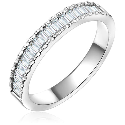 Memoirering Zirkonia silber