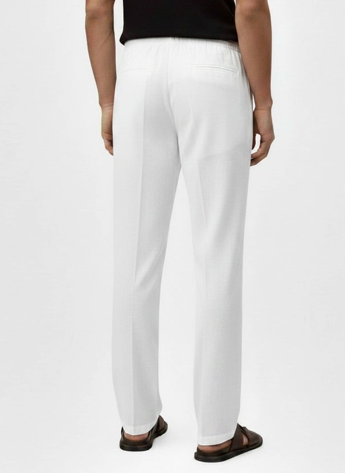 Men's Linen blend Pants White