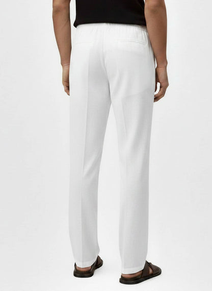 Men's Linen blend Pants White