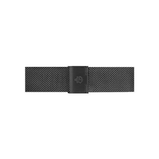Mesh Uhrenarmband Schwarz 20 mm