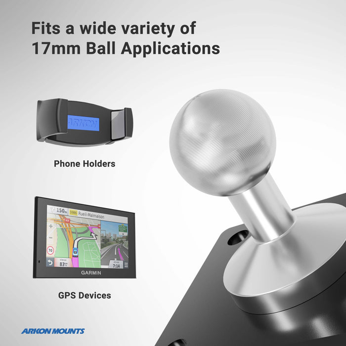 Metal 4-Hole AMPS Mounting Base with 17mm Ball
