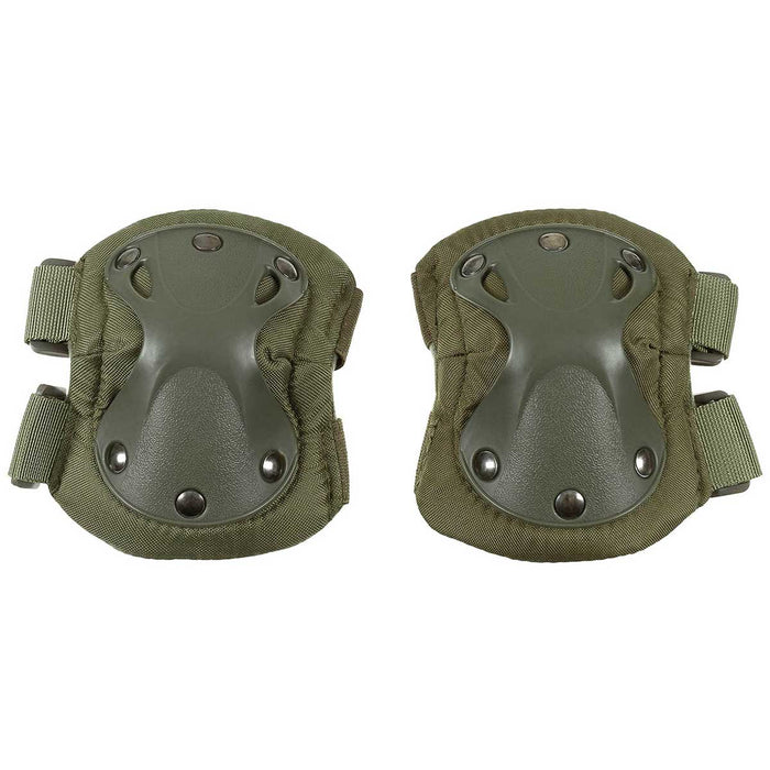 mfh defence elbow pads olive drab
