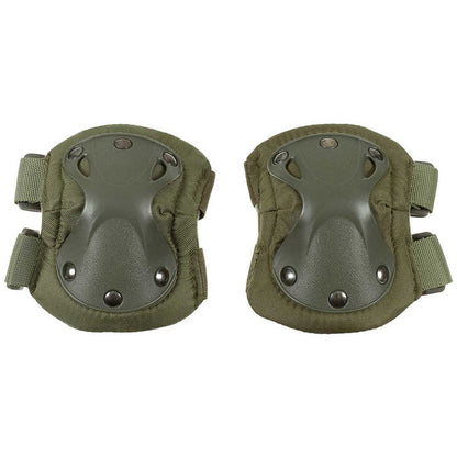 mfh defence elbow pads olive drab