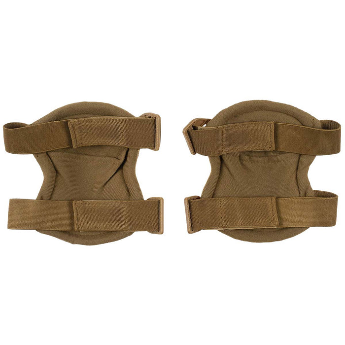 rear adjustable straps of coyote mfh defence knee pads