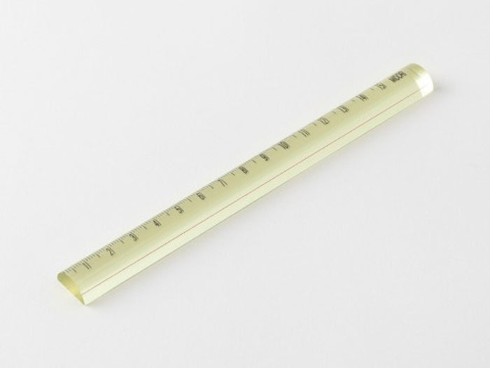 Midori Lens Magnifying Ruler - Yellow