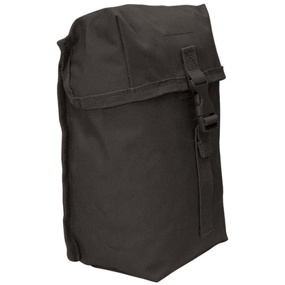 side angle of mil tec black large utility pouch