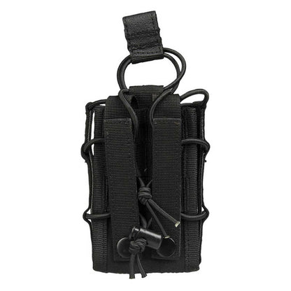 Rear view Mil-Tec Open top Mag Pouch Black
