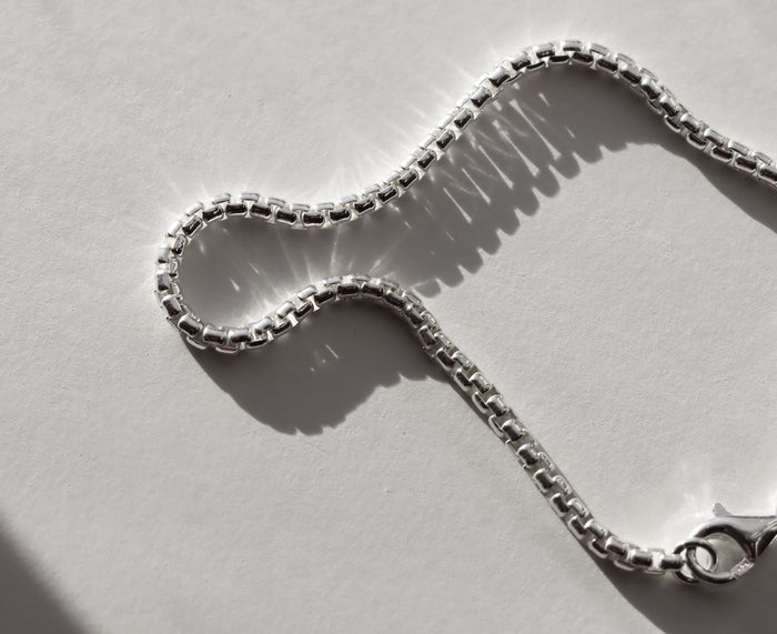 Mila Man Box Chain Armband | 925 silver