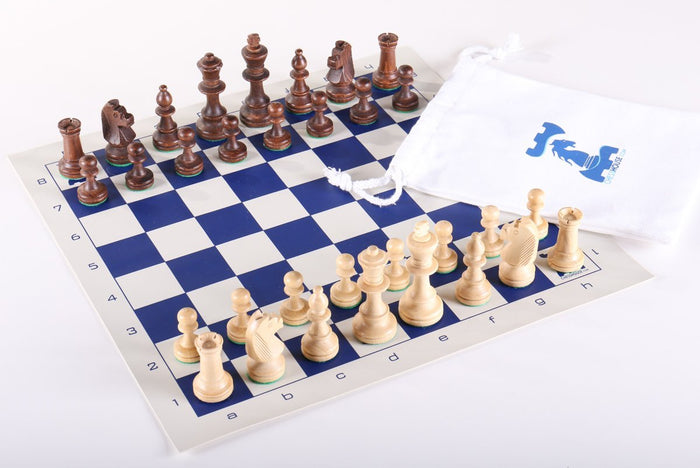 Mini ChessHouse Chess Set with Wood Pieces - Chess Set - Chess-House