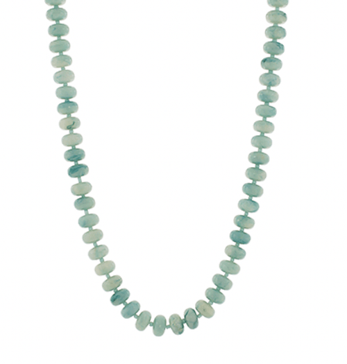 Jenn & Co. Mint Marble Bead Necklace