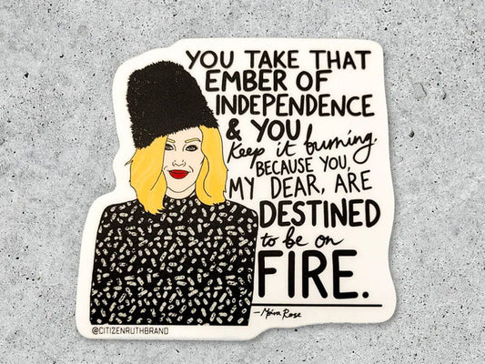 Moira Rose Ember of Independence Sticker