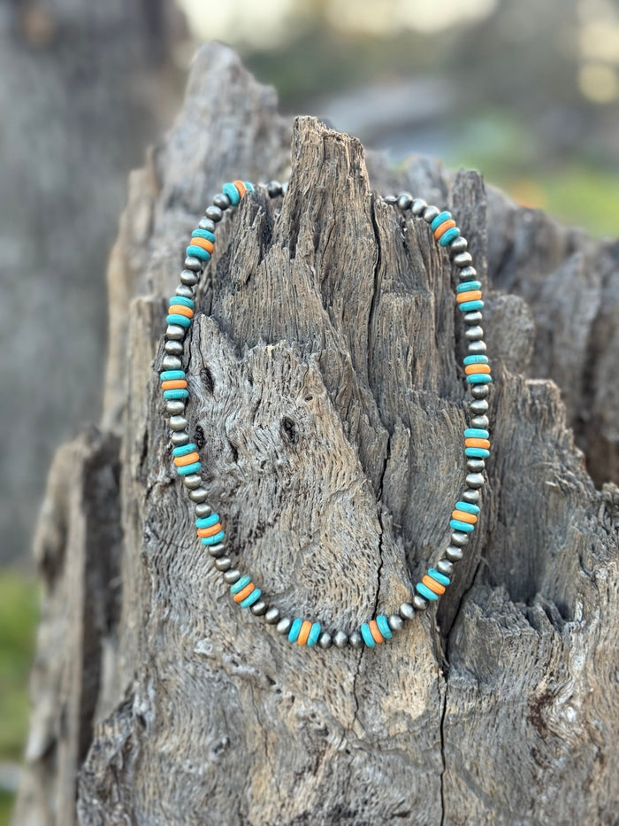 Multicolor Turquoise Beaded Choker