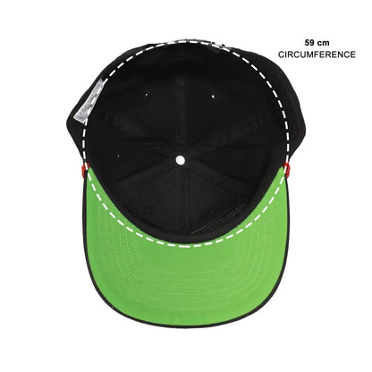 Naruto - Embroidered Akatsuki Cloud Black Retro Grandpa Snapback Hat