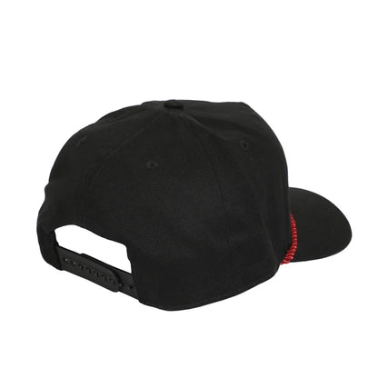 Naruto - Embroidered Akatsuki Cloud Black Retro Grandpa Snapback Hat