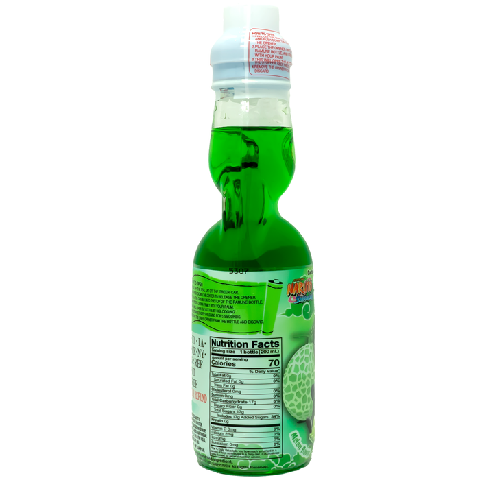 Naruto Melon Ramune 200ml Carbonate Soft Drink Soda