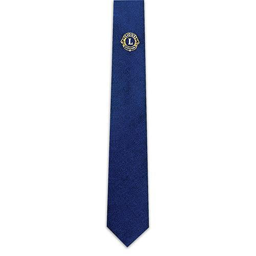 NAVY TIE GOLD EMBLEM