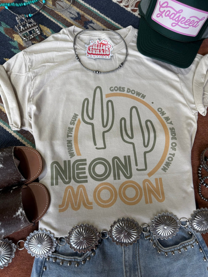 Neon Moon Cactus Graphic TeeCementS